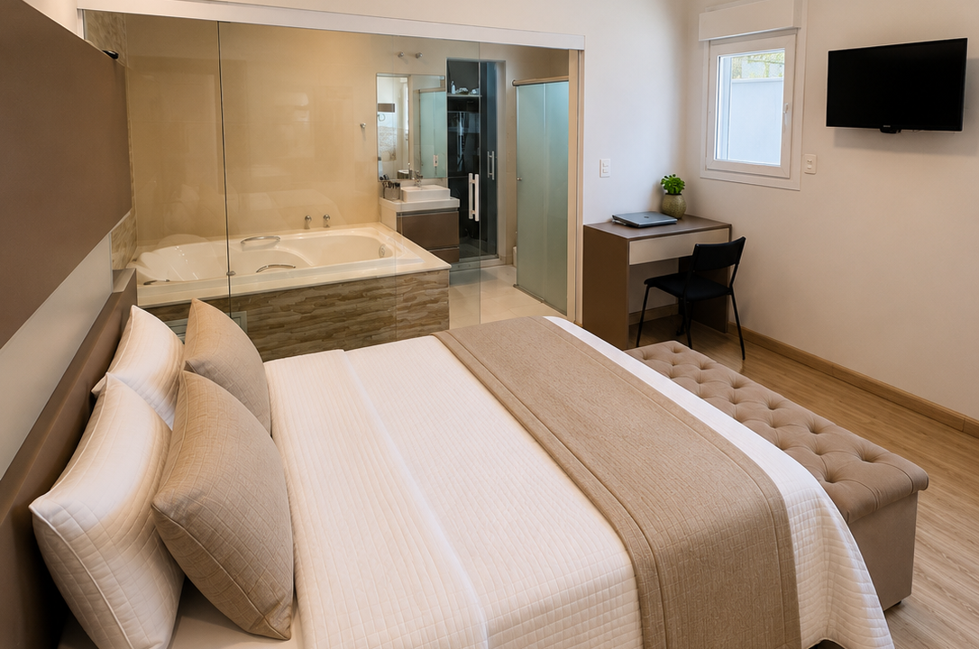 Quarto moderno com banheiro integrado(1)